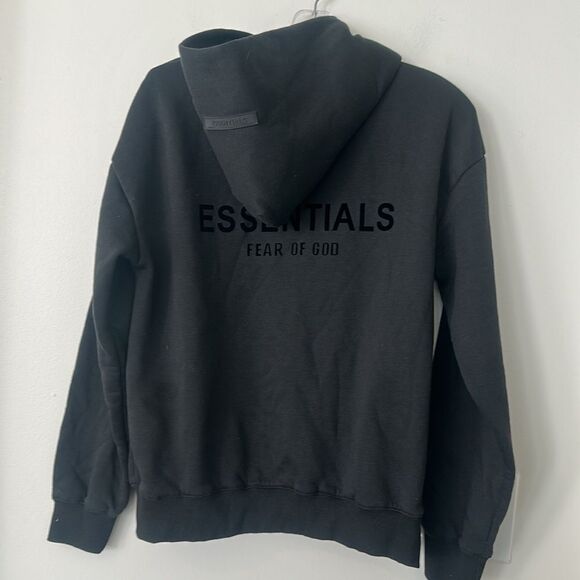 Essentials Fear Of God Black Hooded Sweatshirt S - Picture 4 of 6